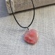 Natural Amethyst Heart Pendant Necklace