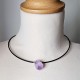 Simple Style Amethyst Stone Set, Necklace And Bracelet