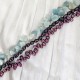 Multi Strands Dyed Freshwater Pearl And Amazon Stone Twisted Necklace