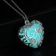 Luminous Heart Filigree Necklace