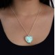 Luminous Heart Filigree Necklace