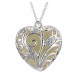 Luminous Heart Filigree Necklace