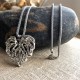 Heart pendant necklace with Crystals