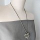 Heart pendant necklace with Crystals