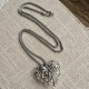 Heart pendant necklace with Crystals