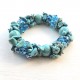 Pulsera artesanal elástica con piedras semipreciosas