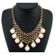 White Big Pearl Choker Necklace